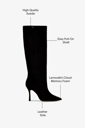 Bota Kate Camurça Preto