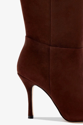 Bota Kate Camurça Marrom