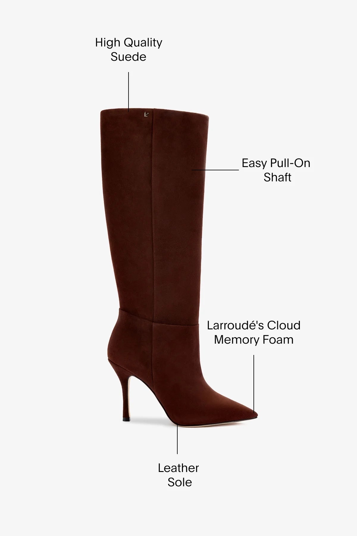 Bota Kate Camurça Marrom