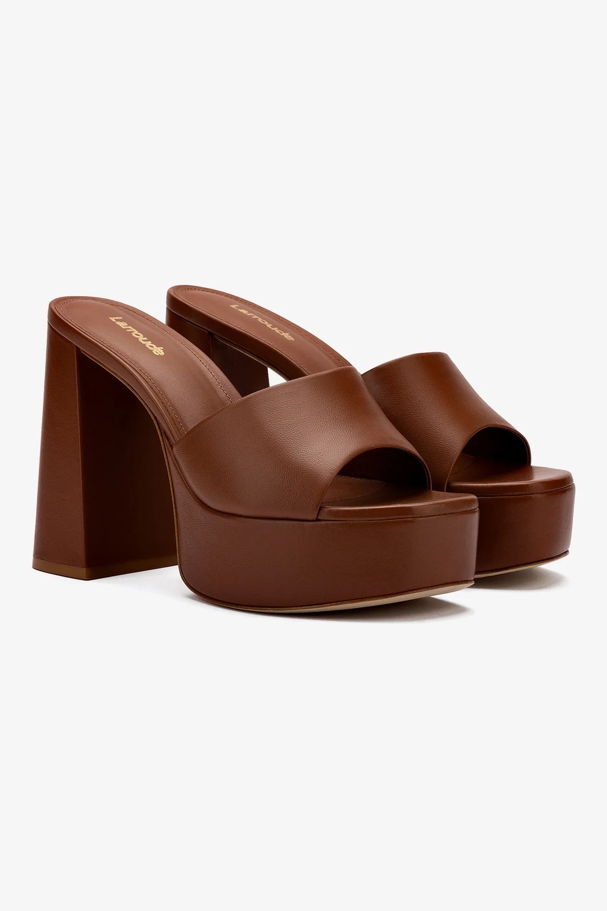 Mule Dolly Couro Caramelo
