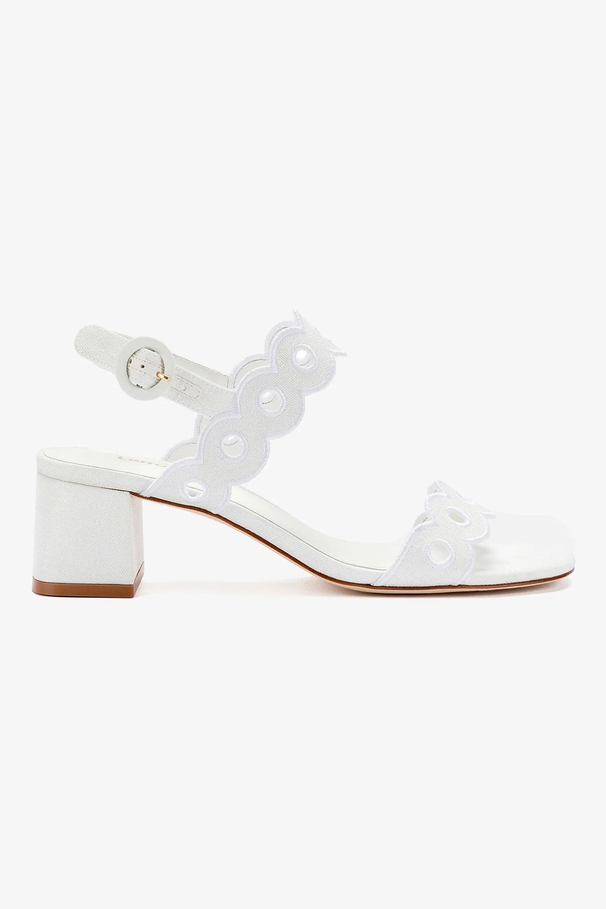 Sandália Florence Broderie Ráfia Branco