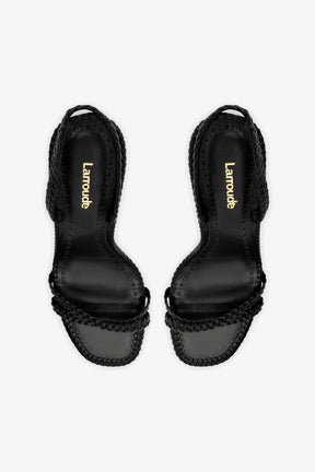 Annie Sandal In Black Leather