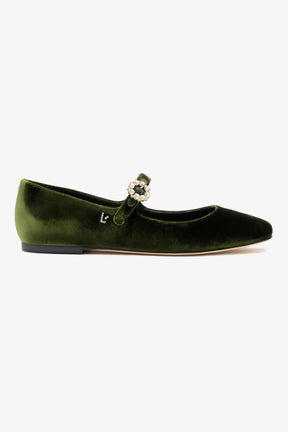 Sapatilha Blair Veludo Verde