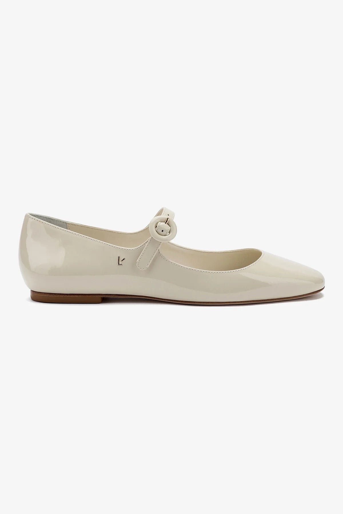 Sapatilha Blair Couro Verniz Off White