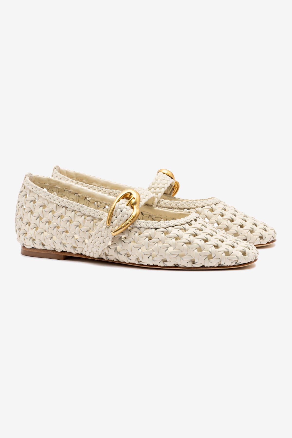 Sapatilha Verona New Macramê Couro Off White