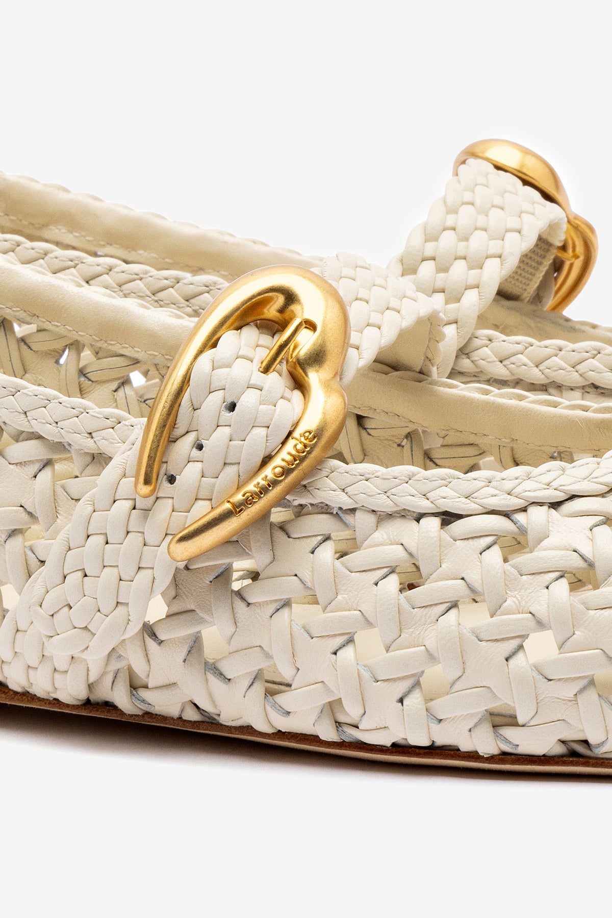 Sapatilha Verona New Macramê Couro Off White