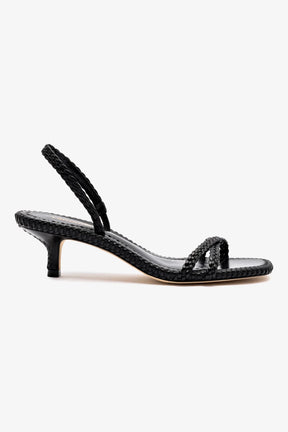 Sandália Annie Mini Couro Preto