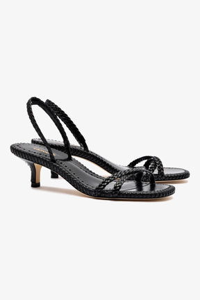 Sandália Annie Mini Couro Preto