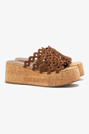 Mule Charli Couro Marrom