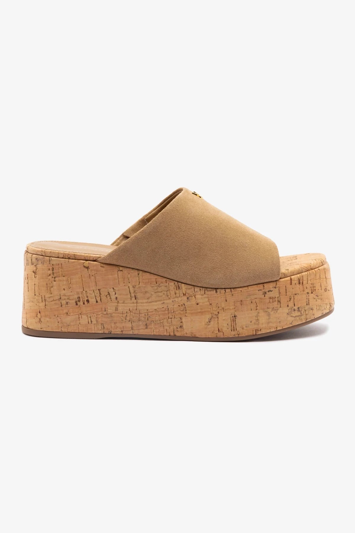Mule Charli Camurça Caramelo