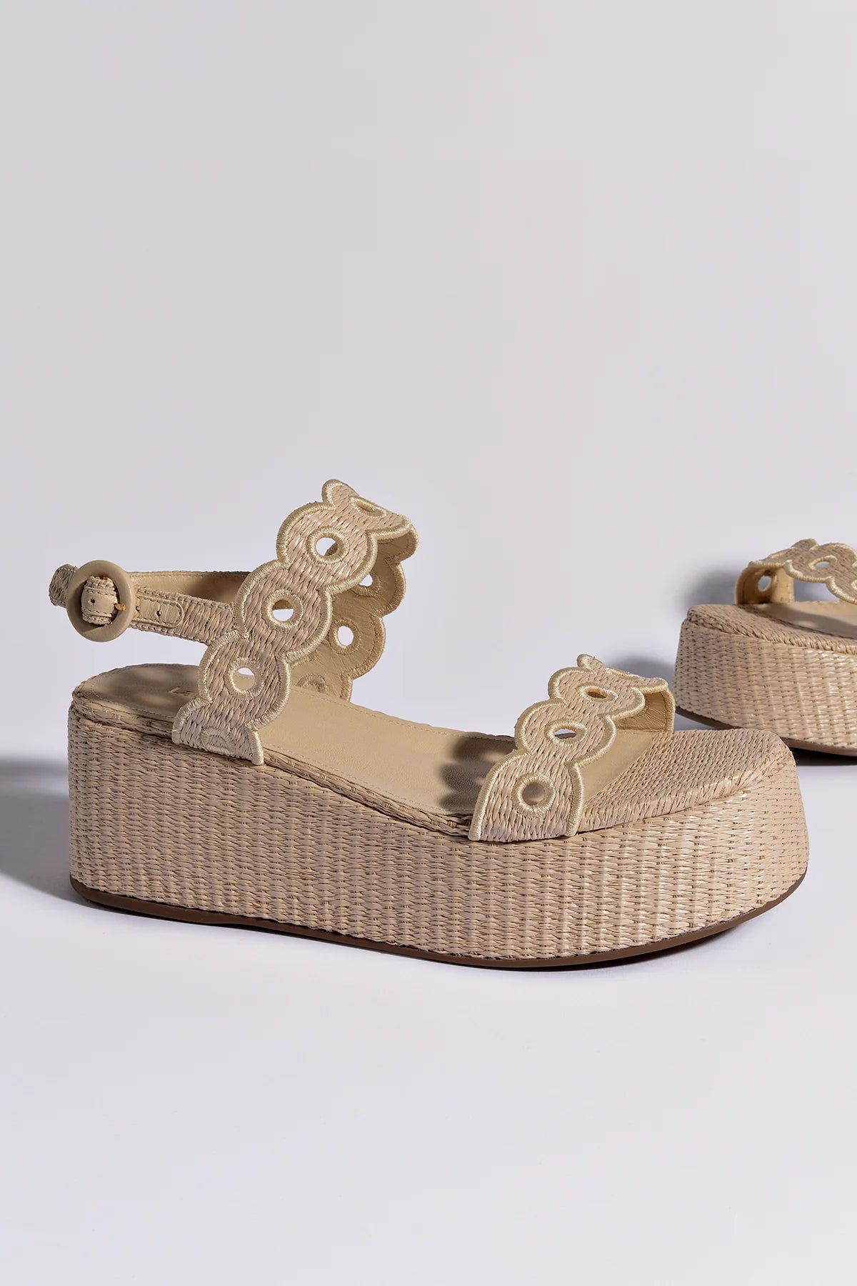 Flatform Florence Ráfia Natural