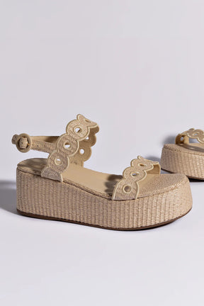 Flatform Florence Ráfia Natural