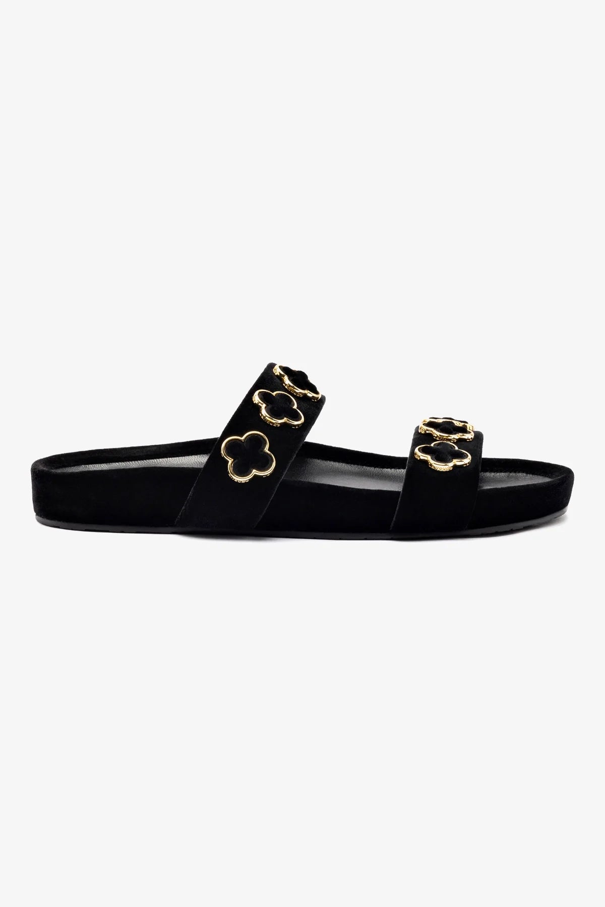 Flat Milan Piccolo Veludo Preto