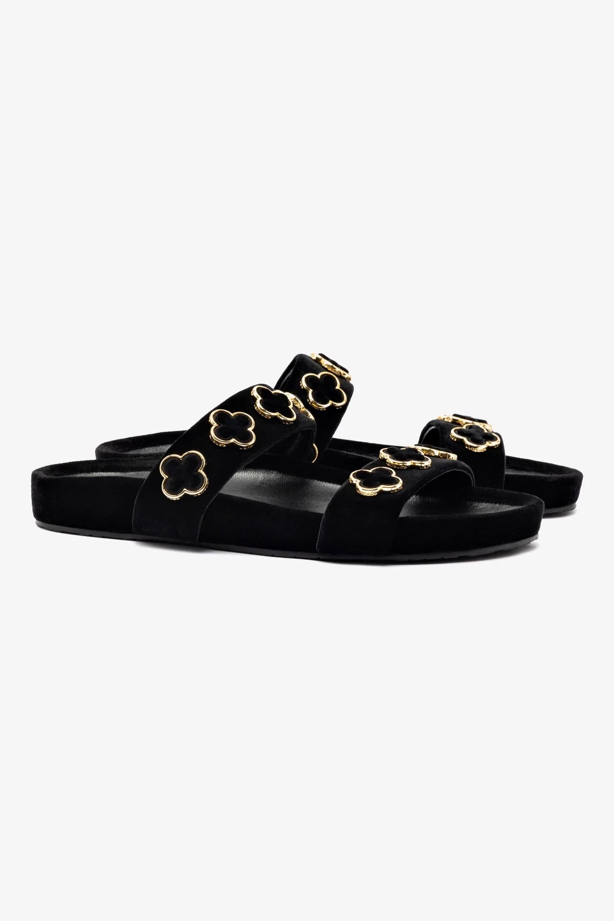 Flat Milan Piccolo Veludo Preto