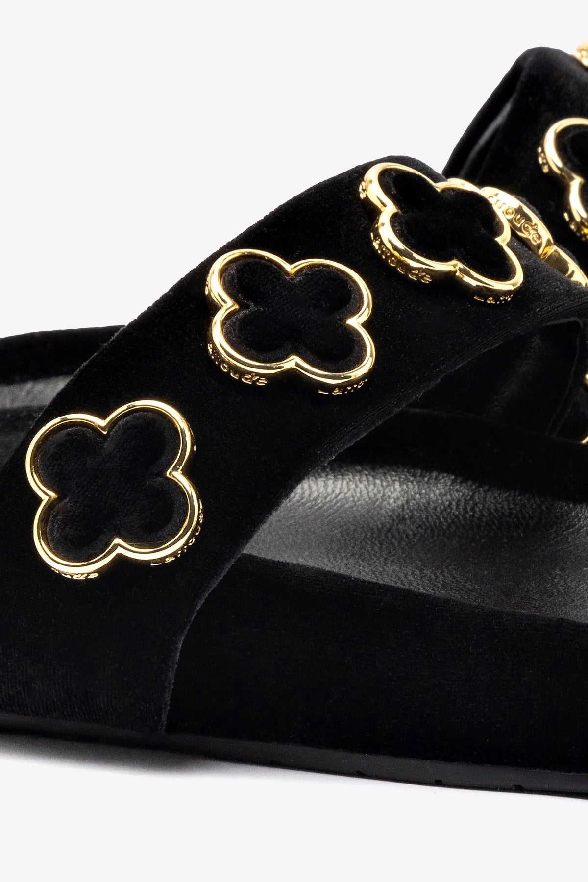 Flat Milan Piccolo Veludo Preto
