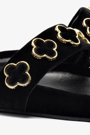 Flat Milan Piccolo Veludo Preto
