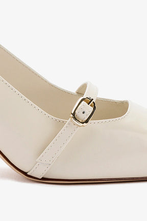 Slingback Ines Couro Off White