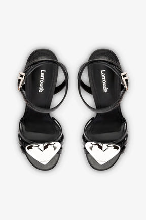 Amore Sandal in Black Leather