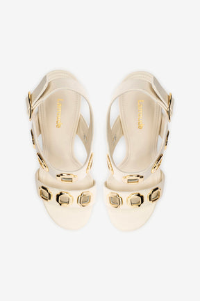Sandália Milan Hi Couro Off White