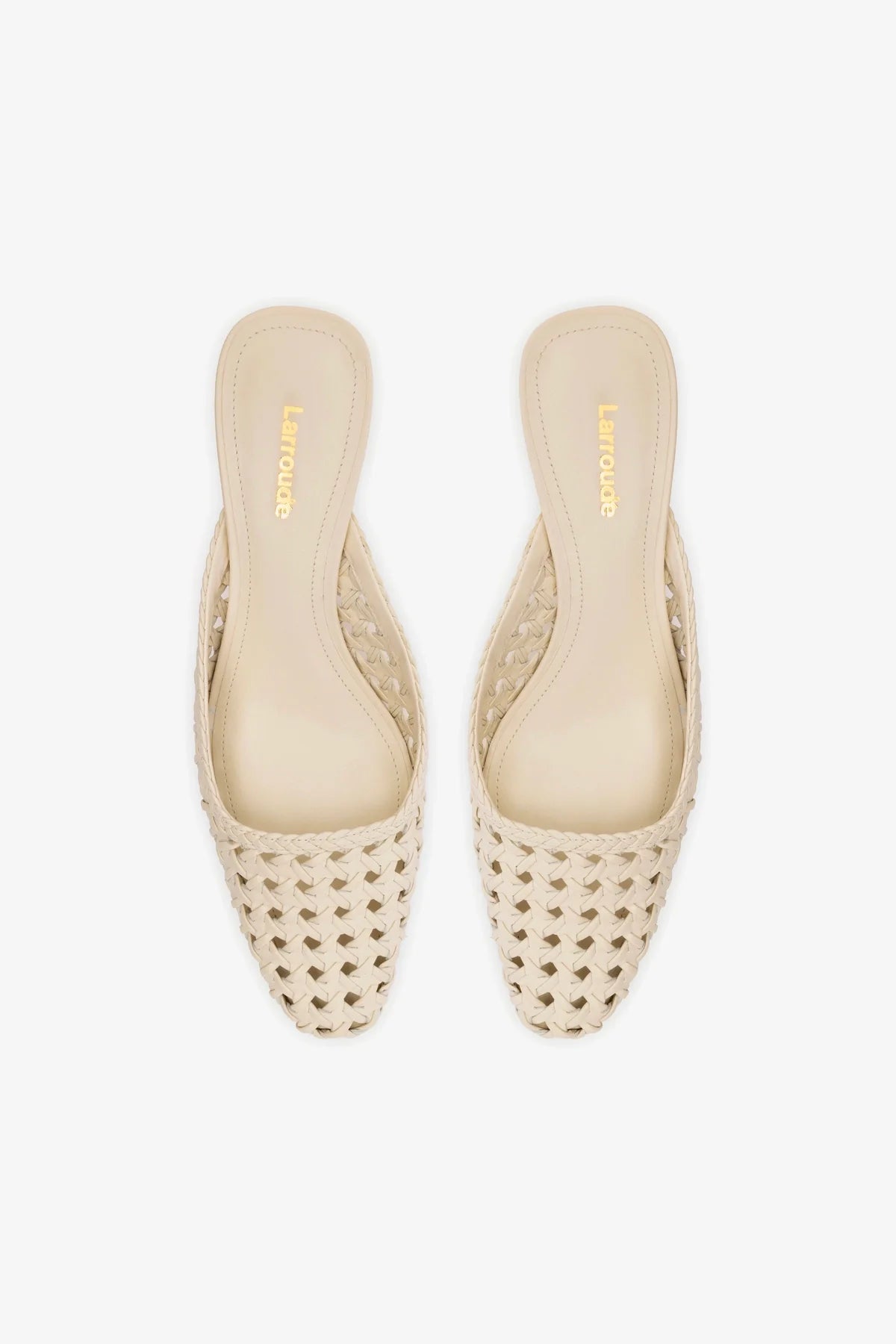 Mule Amal Macramê Couro Off White