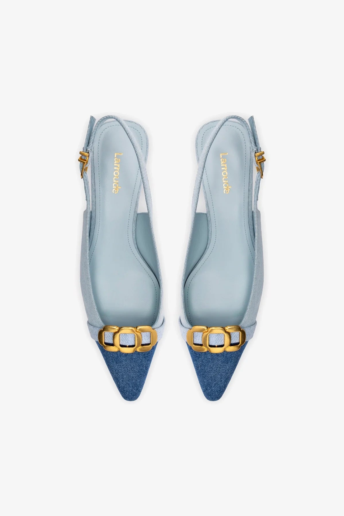 Slingback Franca Jeans Azul