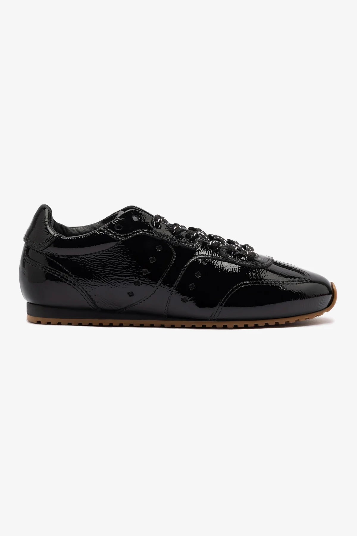 Tênis Stella Couro Verniz Preto