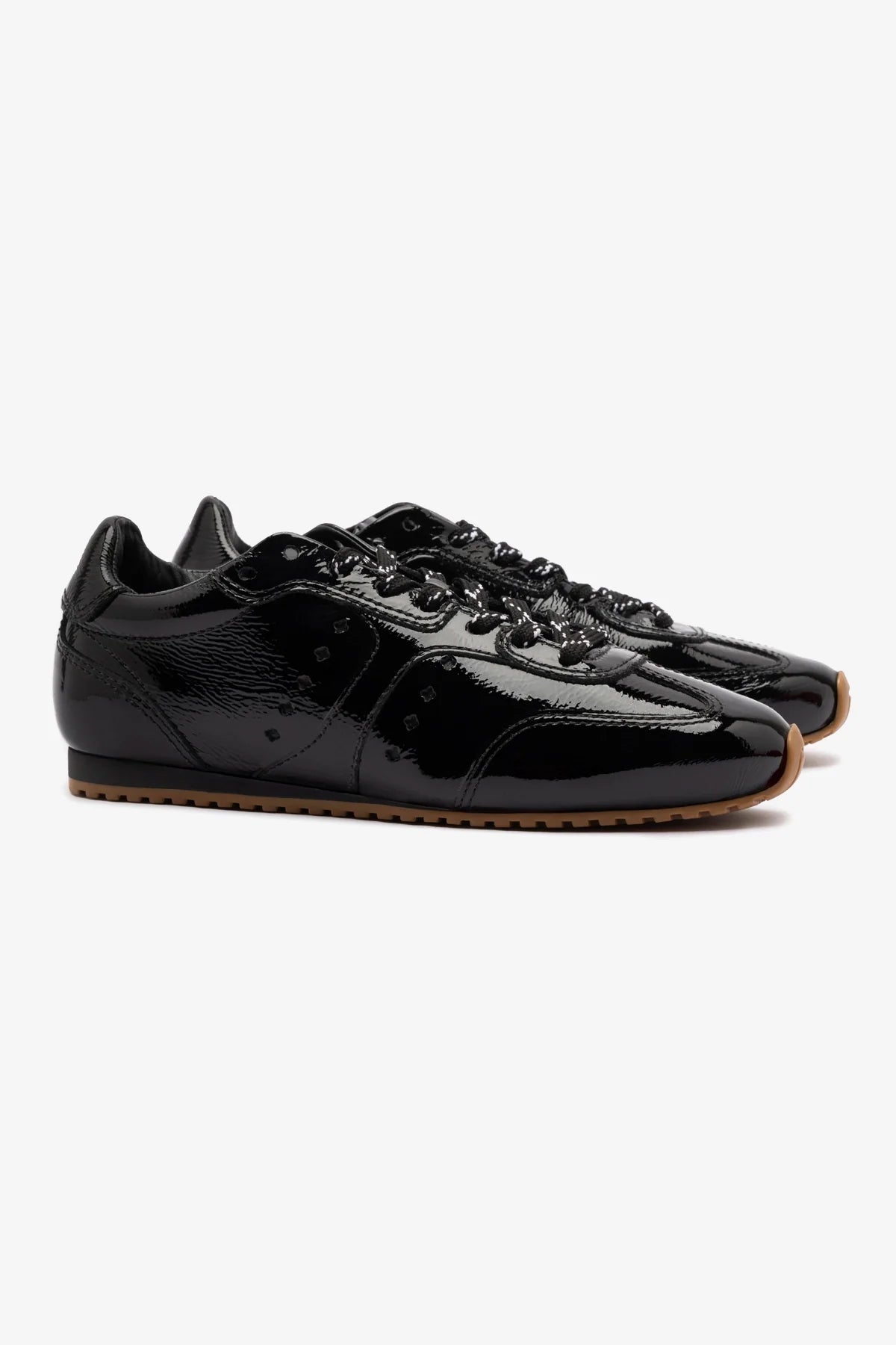 Tênis Stella Couro Verniz Preto