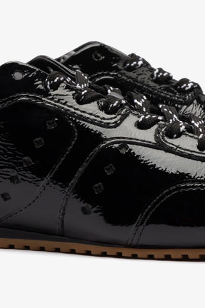 Tênis Stella Couro Verniz Preto
