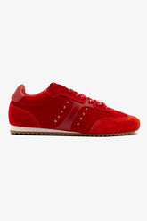 Tênis Stella Camurça Vermelho e Couro Vermelho