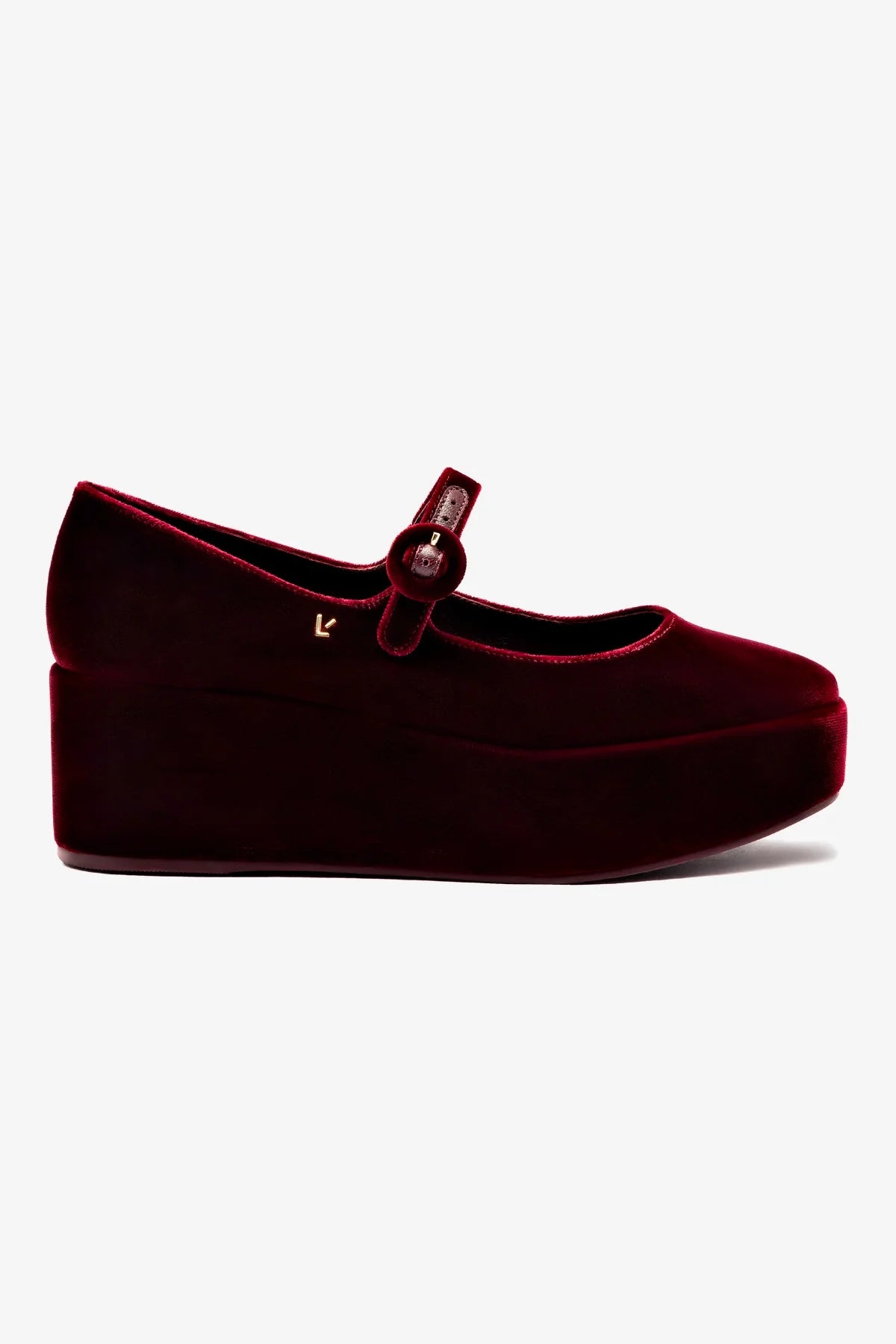Flatform Blair Veludo Vinho