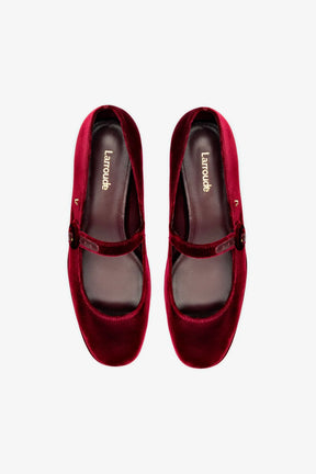 Flatform Blair Veludo Vinho