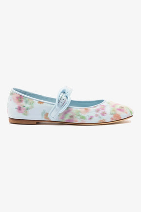 Larroudé x Markarian: Sapatilha Verona Brocado Azul