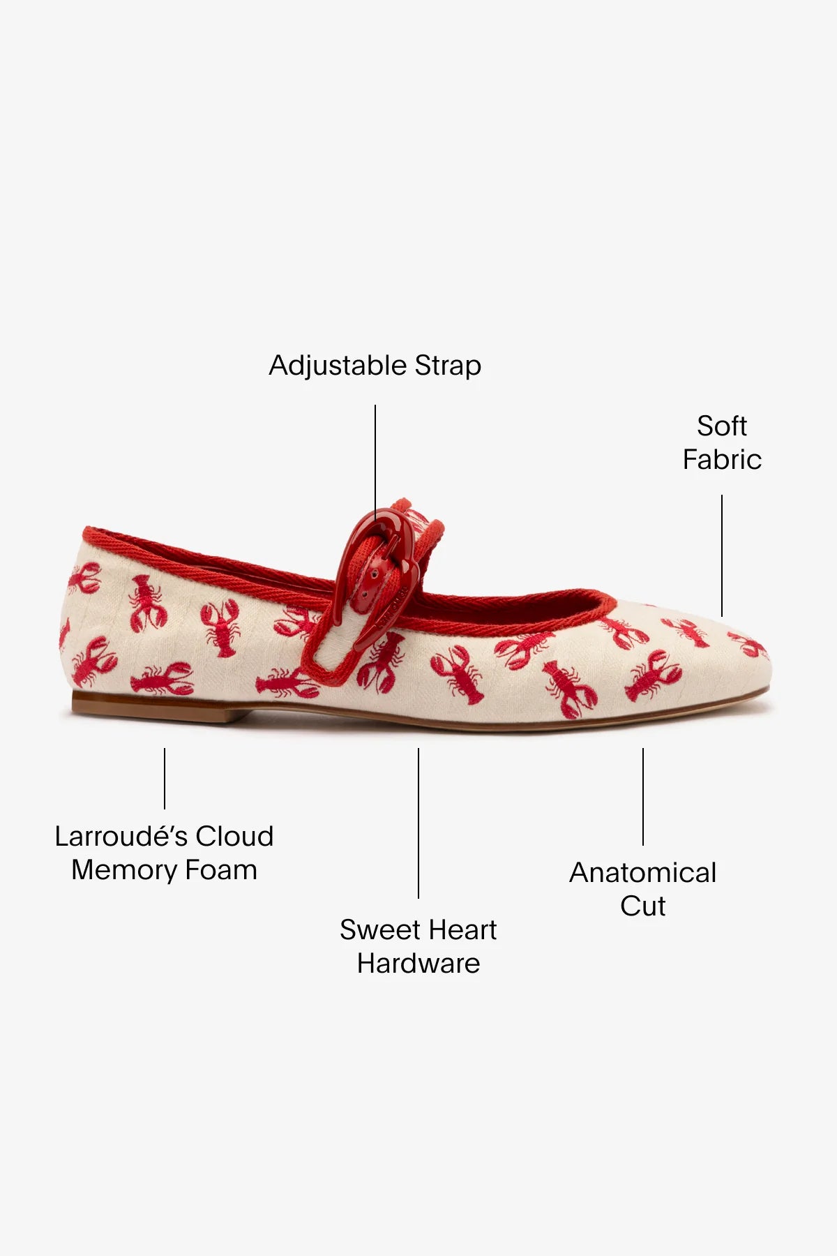 Sapatilha Verona Lona Off White e Bordado Lagosta
