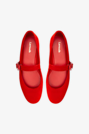 Sapatilha Verona Camurça Vermelho
