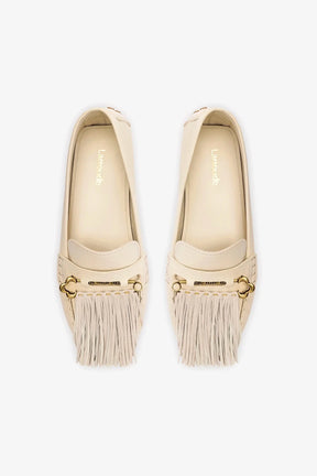 Joy Mocassin In Ivory Leather