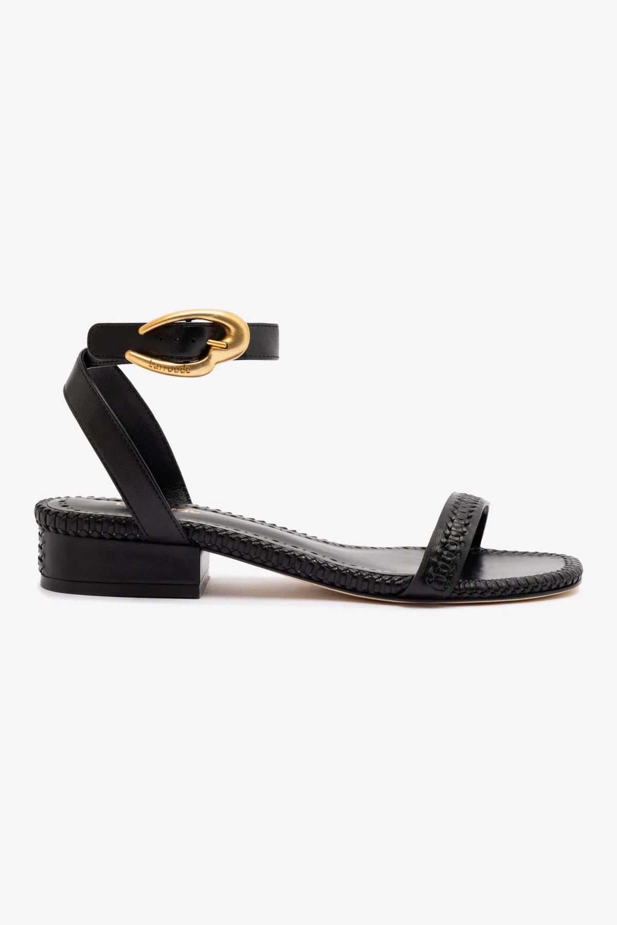 Sandália Flat Verona Couro Preto