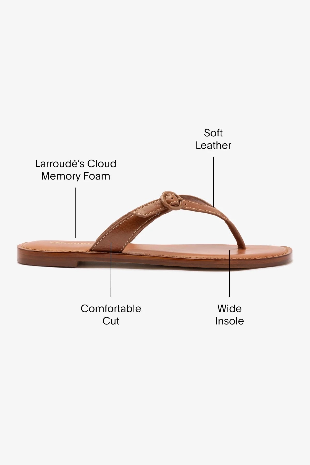 Flat Mary Kate Couro Caramelo