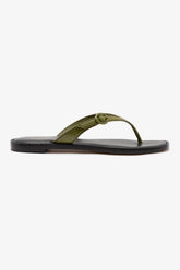 Flat Mary Kate Couro Verde