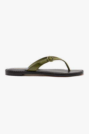 Flat Mary Kate Couro Verde