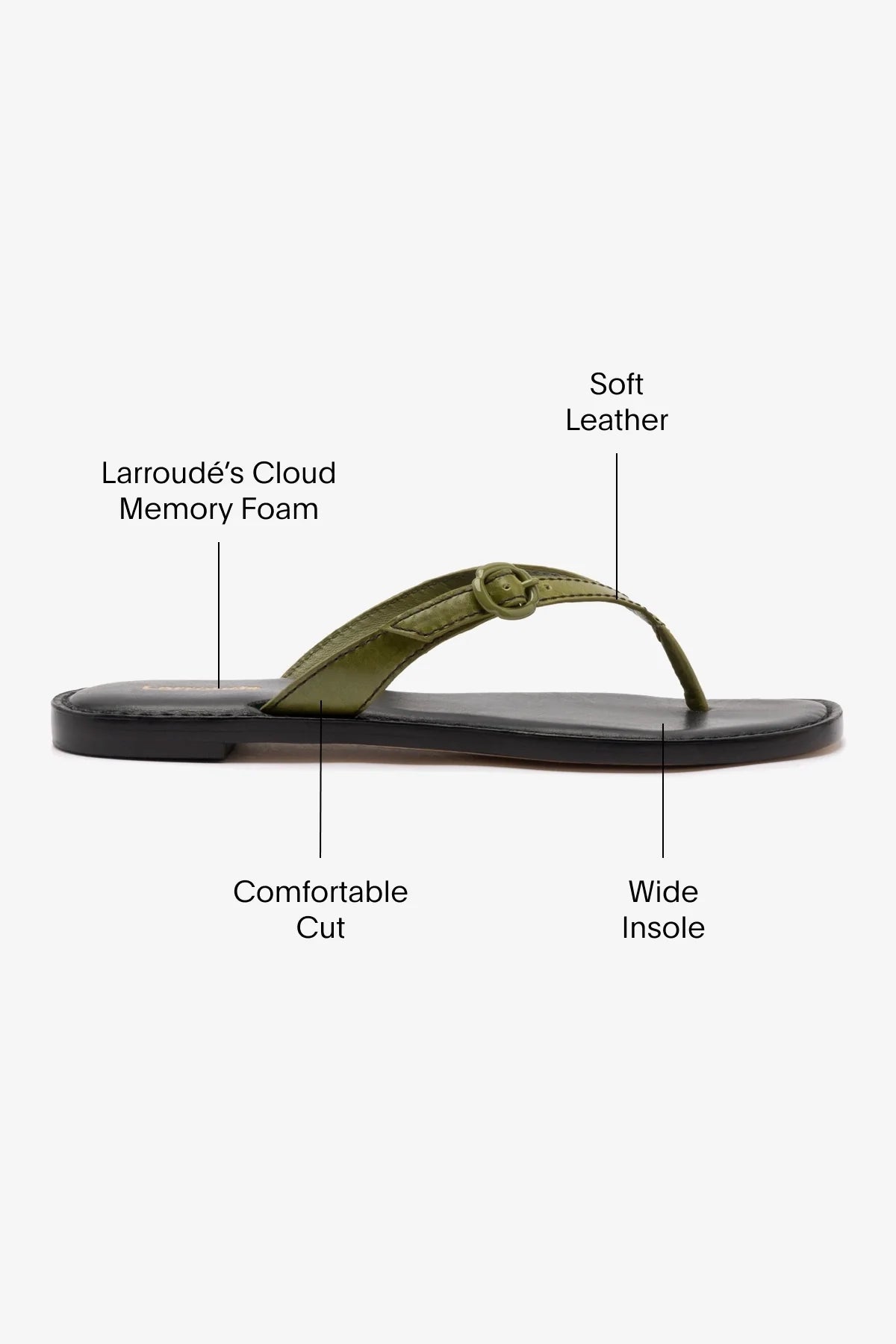 Flat Mary Kate Couro Verde