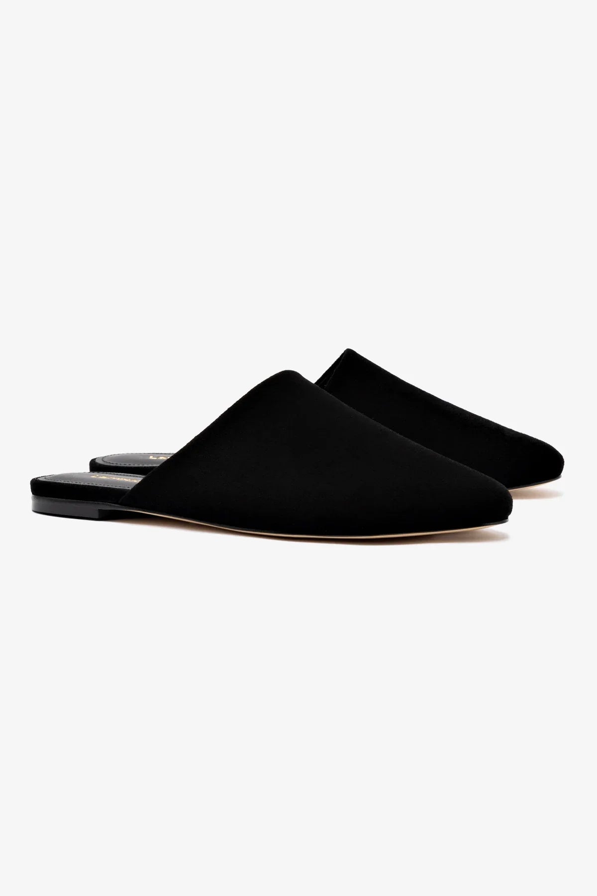 Mule Flat Venice e Clutch Camurça Preto