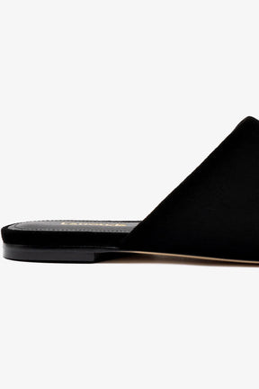 Mule Flat Venice e Clutch Camurça Preto