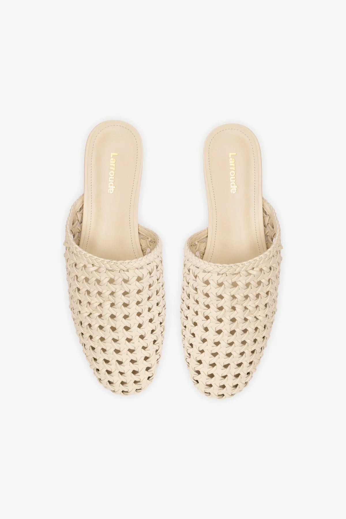 Mule Venice Macramê Couro Off White