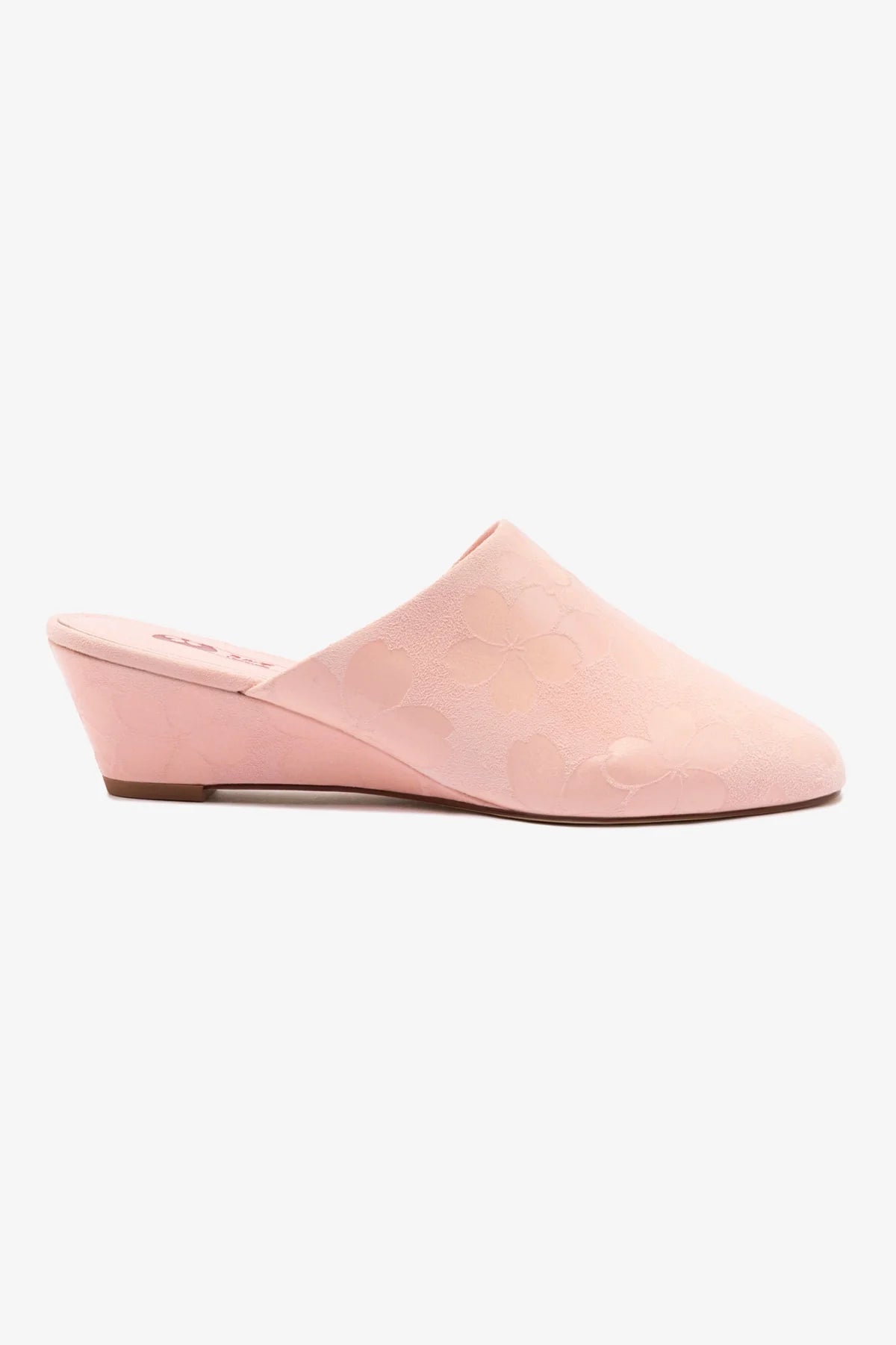Mule Anabela Venice Sakura Camurça Rosa