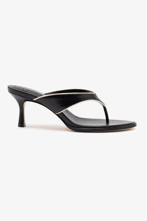 Sandália Gaia Couro Preto