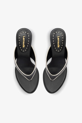 Sandália Gaia Couro Preto