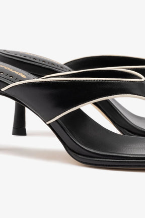Sandália Gaia Couro Preto