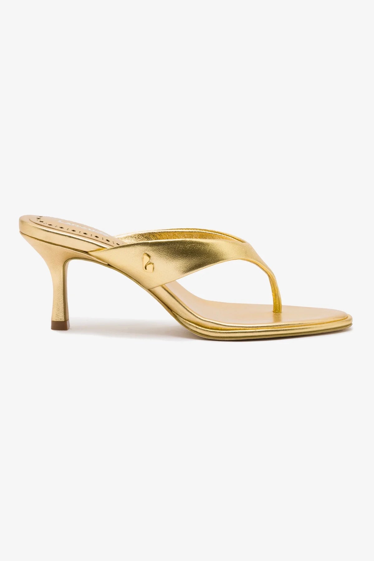 Sandália Gaia Couro Dourado