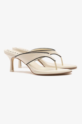Sandália Gaia Couro Off White