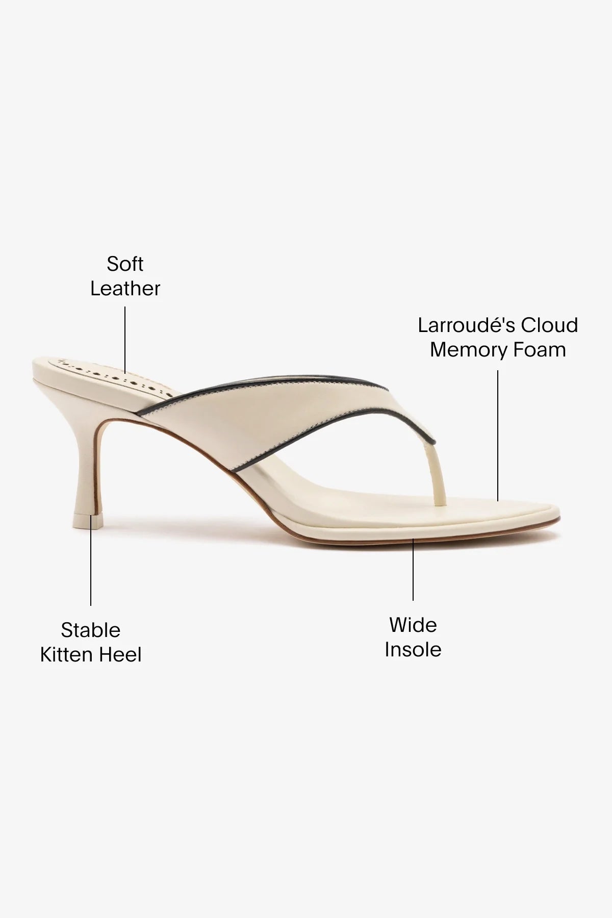 Sandália Gaia Couro Off White